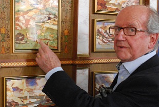 Antiques Expert John Bly Unveils a Reproduction of the Kimbolton Cabinet Created by Design and Technology Students at Kimbolton School