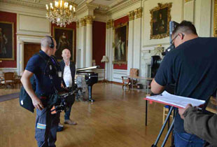 Filming at Kimbolton School