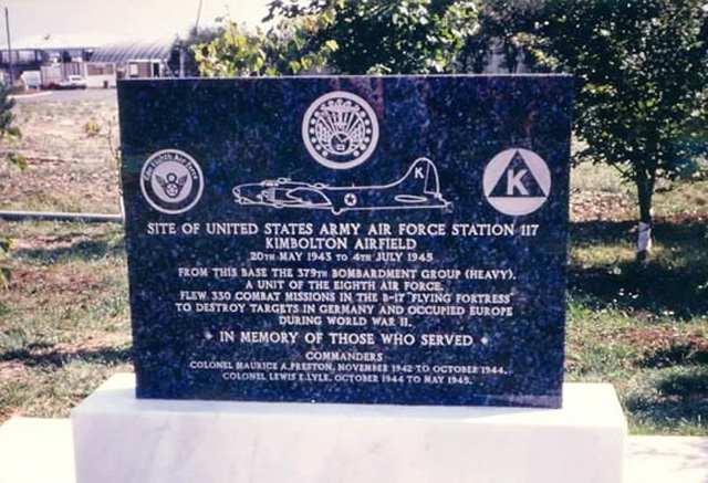 Kimbolton Airfield Memorial to 379th Bombardment Group