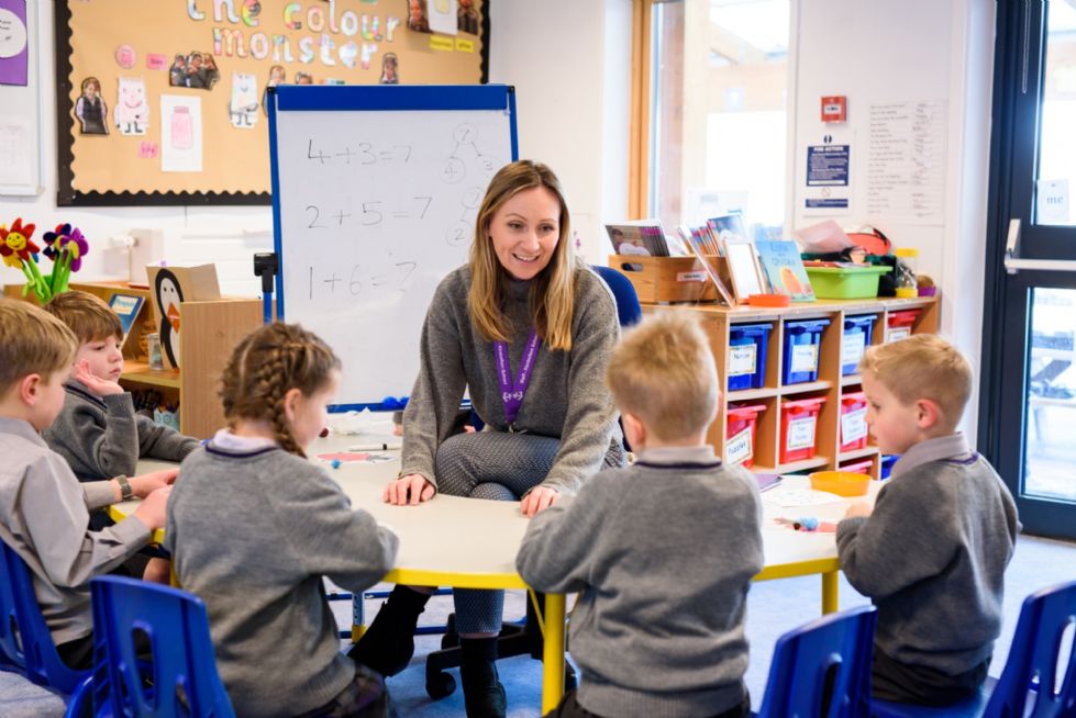 Kimbolton Prep School children in class
