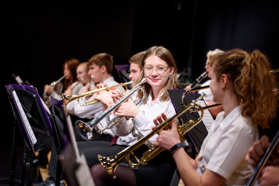 A Kimbolton School Pupil Playing the Violin